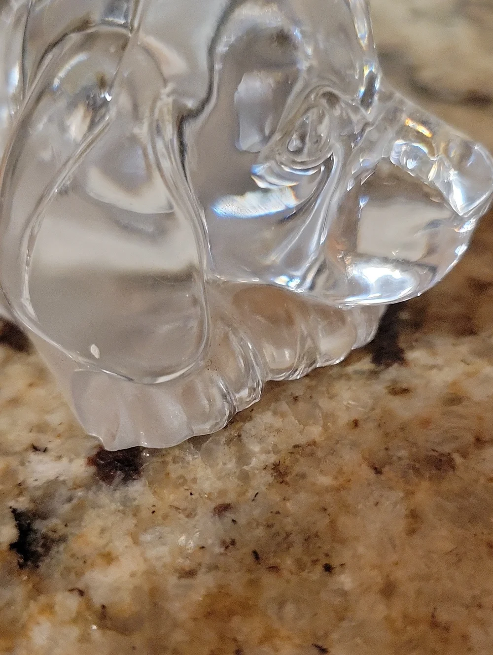 Princess House Crystal Sleeping Puppy Dog Figurine Glass Paperweight Vintage
